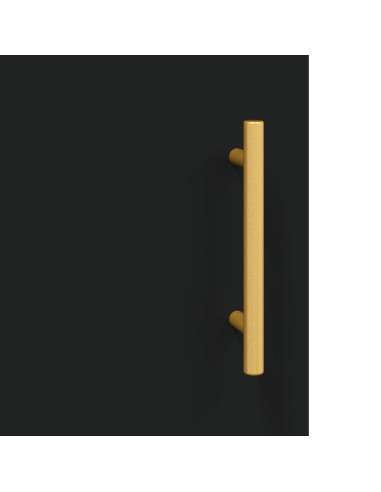 Comodino Nero 40x40x50 cm in Legno Multistrato