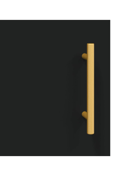 Comodino Nero 40x40x50 cm in Legno Multistrato