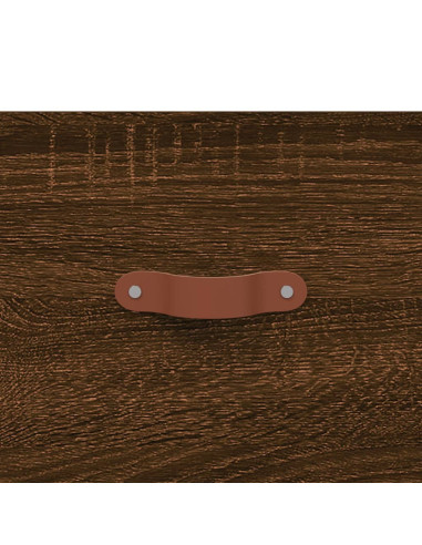 Comodini 2 pz Rovere Marrone 40x35x47,5 cm in Legno Multistrato