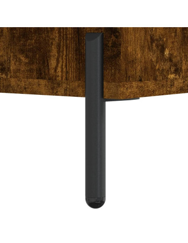 Comodino Rovere Fumo 40x35x47,5 cm in Legno Multistrato