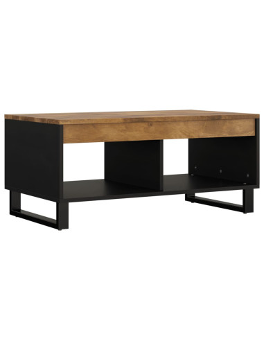 Tavolino da Salotto 90x50x40 cm in Legno Massello di Mango