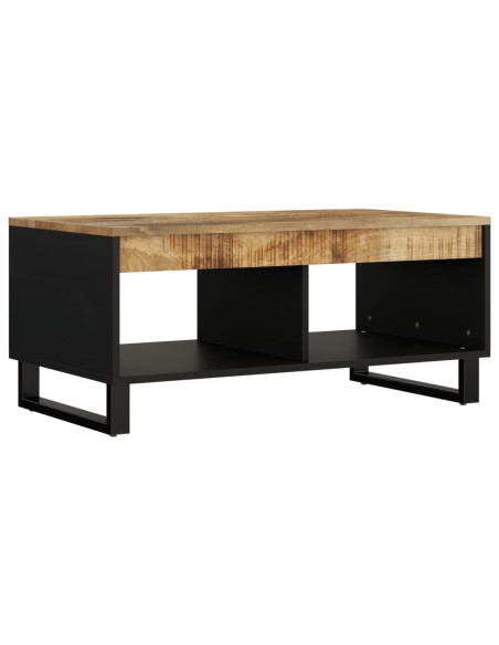 Tavolino da Salotto 90x50x40 cm in Legno Massello di Mango