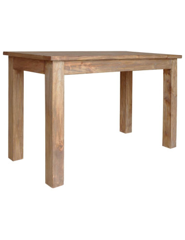 Tavolo da Pranzo in Legno Massello di Mogano 120x60x77 cm