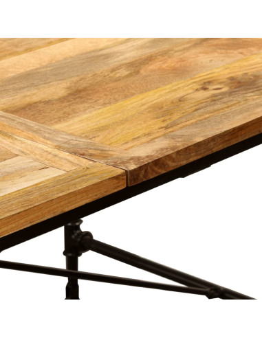 Tavolo da Pranzo in Legno Massello di Mango 180 cm