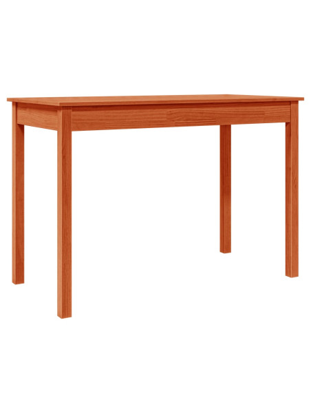 Tavolo da Pranzo Marrone Cera 110x55x75 cm Legno Massello Pino