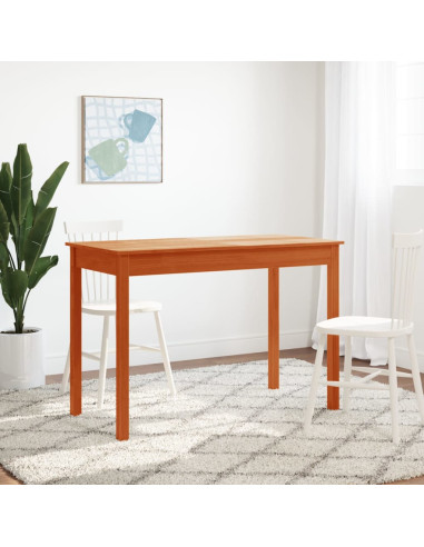 Tavolo da Pranzo Marrone Cera 110x55x75 cm Legno Massello Pino