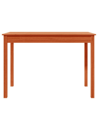 Tavolo da Pranzo Marrone Cera 110x55x75 cm Legno Massello Pino