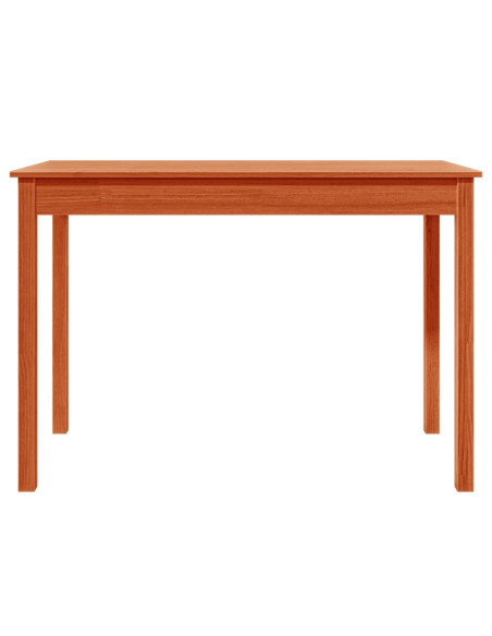 Tavolo da Pranzo Marrone Cera 110x55x75 cm Legno Massello Pino