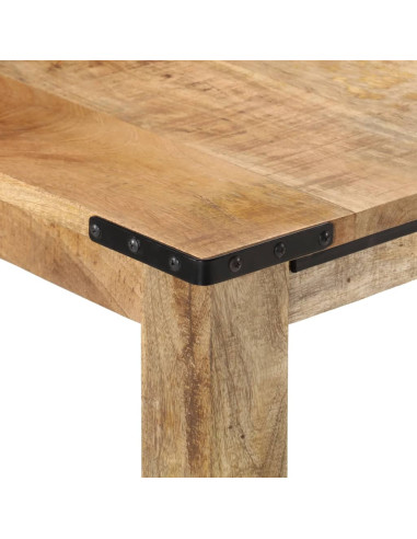 Tavolo da Pranzo 140x70x75 cm in Legno Massello di Mango