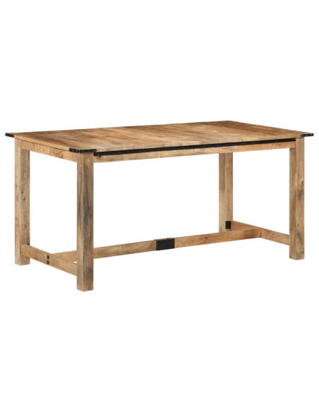 Tavolo da Pranzo 160x80x75 cm in Legno Massello di Mango