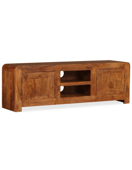 Mobile TV in Legno Massello con Finitura Ambra 120x30x40 cm