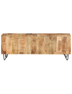 Mobile Porta TV 110x30x40 cm in Legno Massello di Mango 2