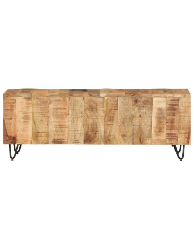 Mobile Porta TV 110x30x40 cm in Legno Massello di Mango