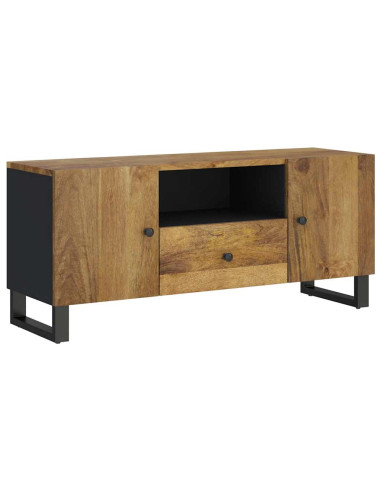 Mobile TV 105x33,5x46cm Legno Massello Mango Legno Multistrato