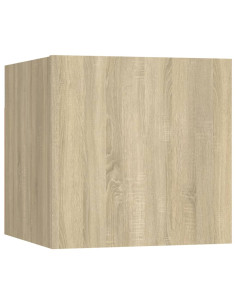 Set di Mobili Porta TV 8 pz Rovere Sonoma in Legno Multistrato 2