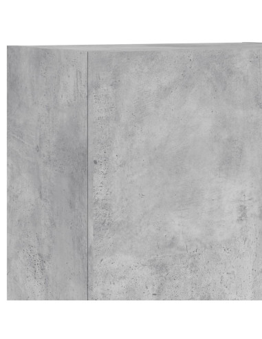Mobile TV Parete Grigio Cemento 40,5x30x102cm Legno Multistrato