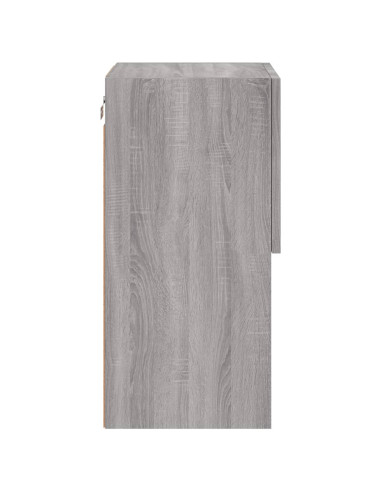 Mobile TV con Luci LED Grigio Sonoma 30,5x30x60 cm