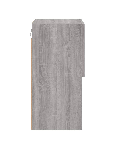 Mobile TV con Luci LED Grigio Sonoma 30,5x30x60 cm