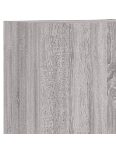 Mobili TV a Muro 4pz Grigio Sonoma in Legno Multistrato