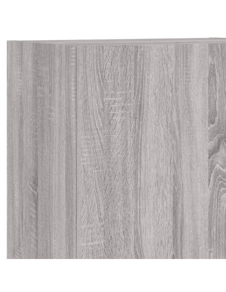 Mobili TV a Muro 4pz Grigio Sonoma in Legno Multistrato