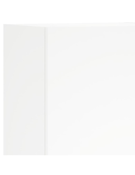 Mobili TV a Muro 5pz Bianchi in Legno Multistrato