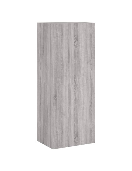 Mobili TV a Muro 5pz Grigio Sonoma in Legno Multistrato