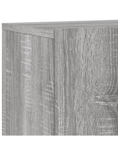 Mobili TV a Muro 5pz Grigio Sonoma in Legno Multistrato