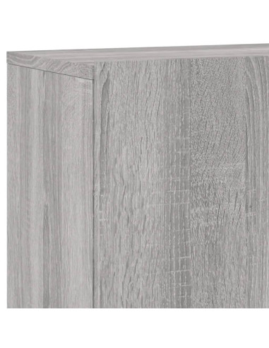 Mobili TV a Muro 5pz Grigio Sonoma in Legno Multistrato