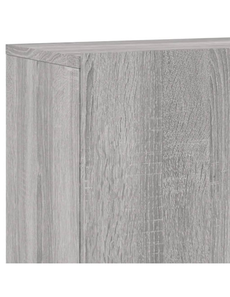 Mobili TV a Muro 5pz Grigio Sonoma in Legno Multistrato