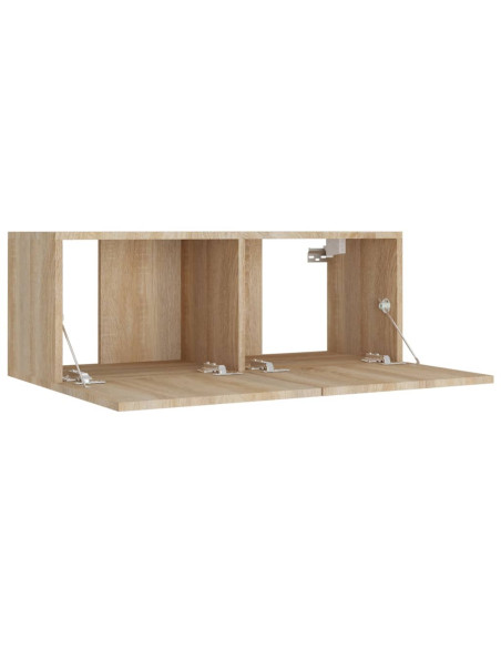 Set Mobili Porta TV 8pz Rovere Sonoma in Legno Multistrato