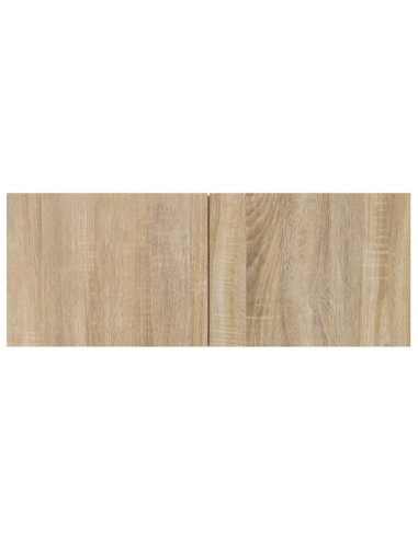 Mobile Porta TV a Parete Rovere Sonoma in Legno Multistrato