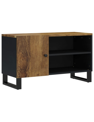 Mobile TV 80x33x46cm Legno Massello Mango e Legno Multistrato