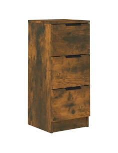 Credenza Rovere Fumo 30x30x70 cm in Legno Multistrato