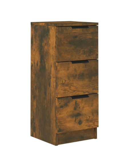 Credenza Rovere Fumo 30x30x70 cm in Legno Multistrato