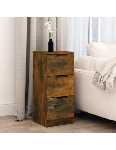 Credenza Rovere Fumo 30x30x70 cm in Legno Multistrato 2