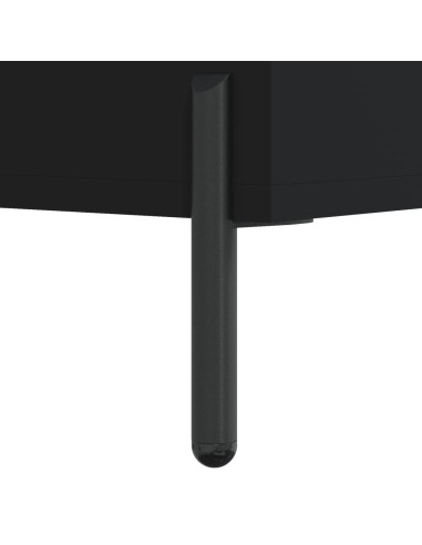 Credenza Nera 69,5x34x90 cm in Legno Multistrato