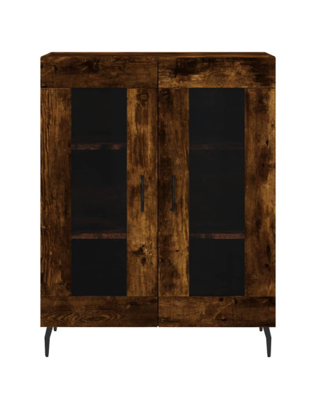 Credenza Rovere Fumo  69,5x34x180 cm in Legno Multistrato