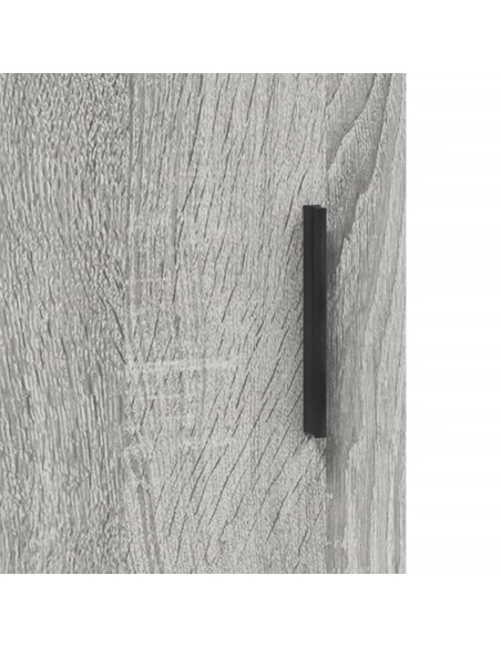 Credenza Grigio Sonoma 69,5x34x180 cm in Legno Multistrato