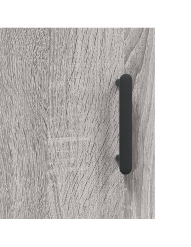 Credenza Grigio Sonoma 90x34x80 cm in Legno Multistrato