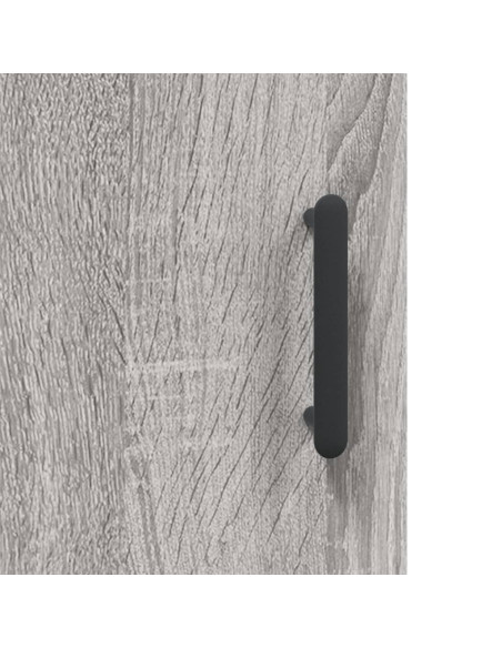 Credenza Grigio Sonoma 90x34x80 cm in Legno Multistrato