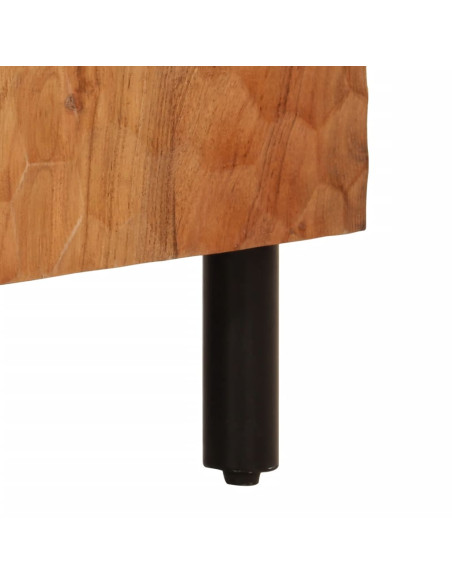 Credenza 60x33x75 cm in Legno Massello di Acacia