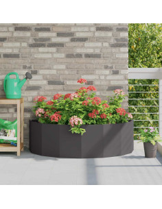 Fioriera Nero 120 x 60 x 35 cm Acciaio