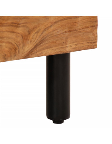 Credenze 2pz 60x33x75 cm in Legno Massello di Acacia