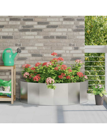 Fioriera Argento 120 x 60 x 35 cm Acciaio inossidabile