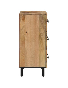 Credenze 2 pz 60x33x75 cm in Legno Massello di Mango