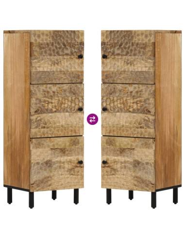 Credenza 40x33x110 cm in Legno Massello di Mango