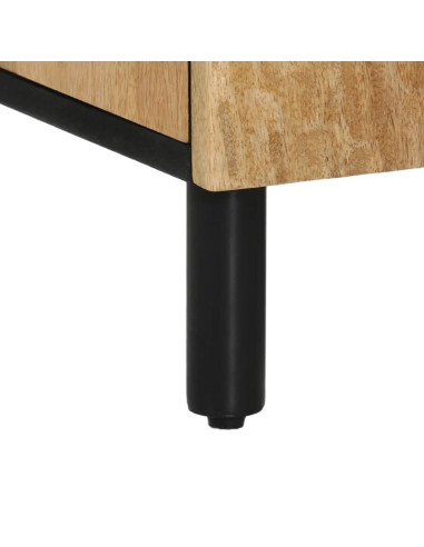 Credenza 90x33x75 cm in Legno Massello di Mango