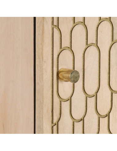 Credenza 40x33x110 cm in Legno Massello di Mango