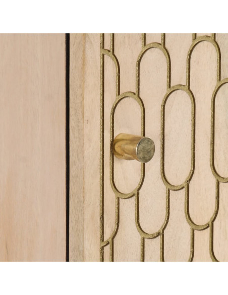 Credenza 40x33x110 cm in Legno Massello di Mango