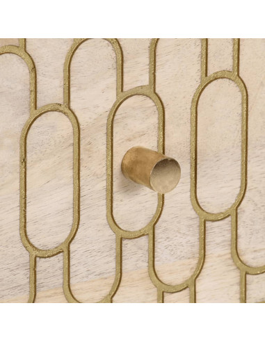 Credenza 40x33x75 cm in Legno Massello di Mango